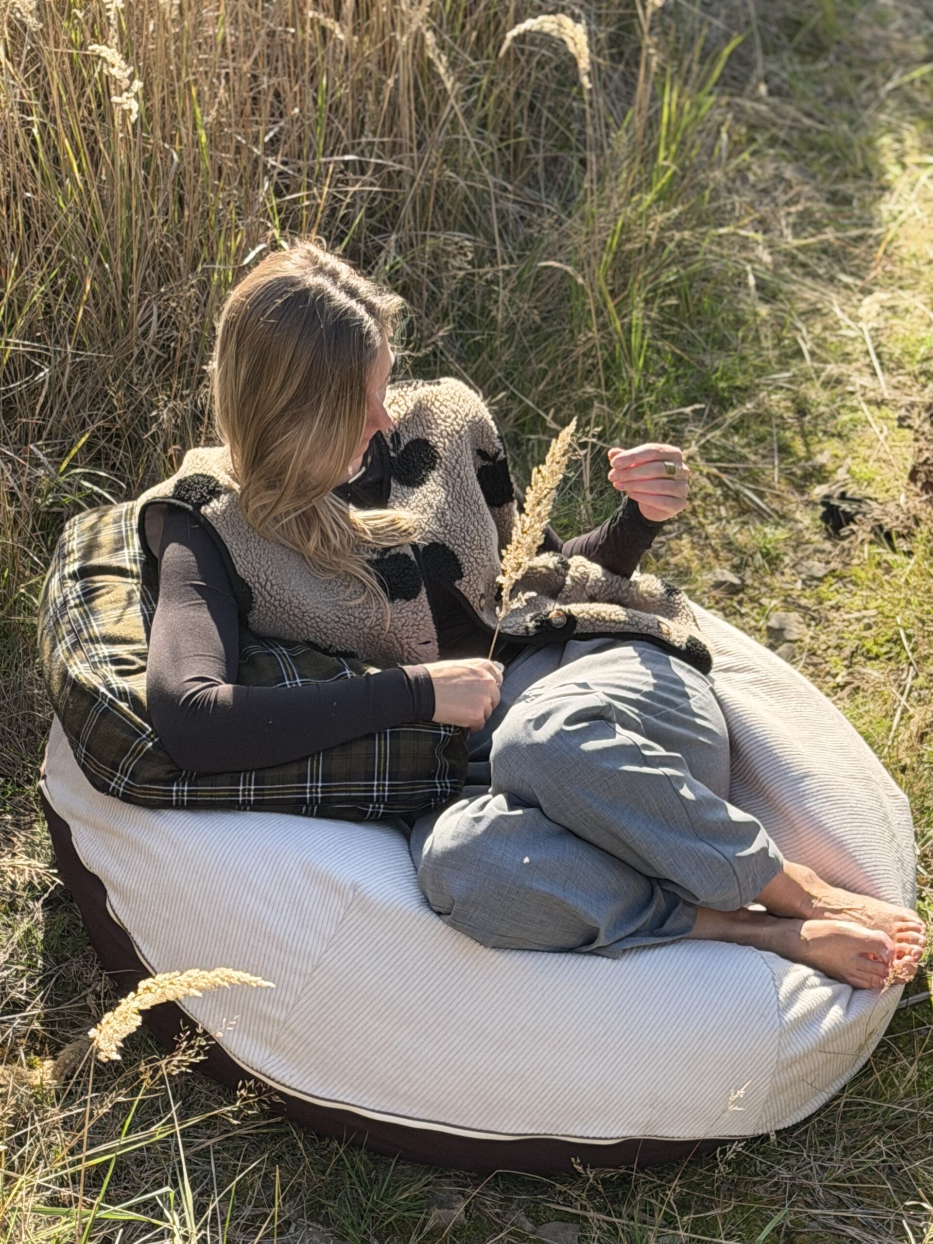 Zirben Beanbag HUG ME – přírodní sedací vak - Obrázek 3